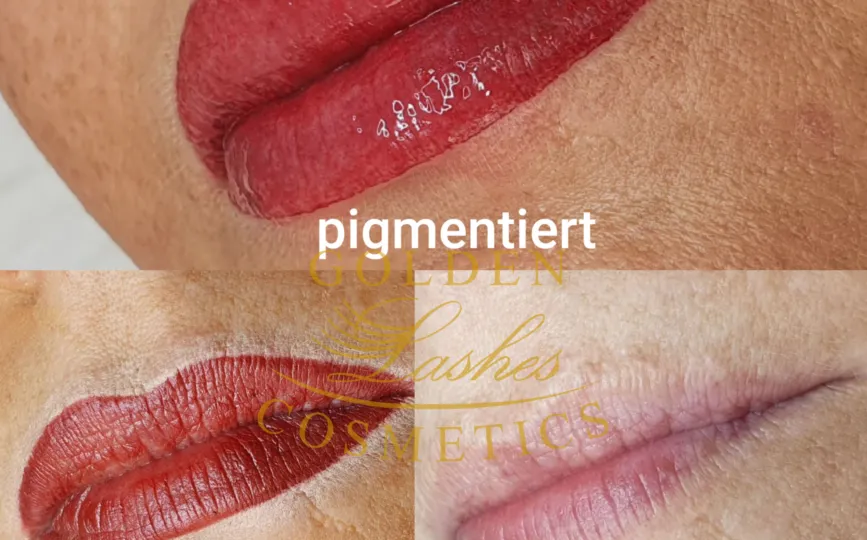 Permanent Make-up Lippen — natürliche Kontur und Schattierung